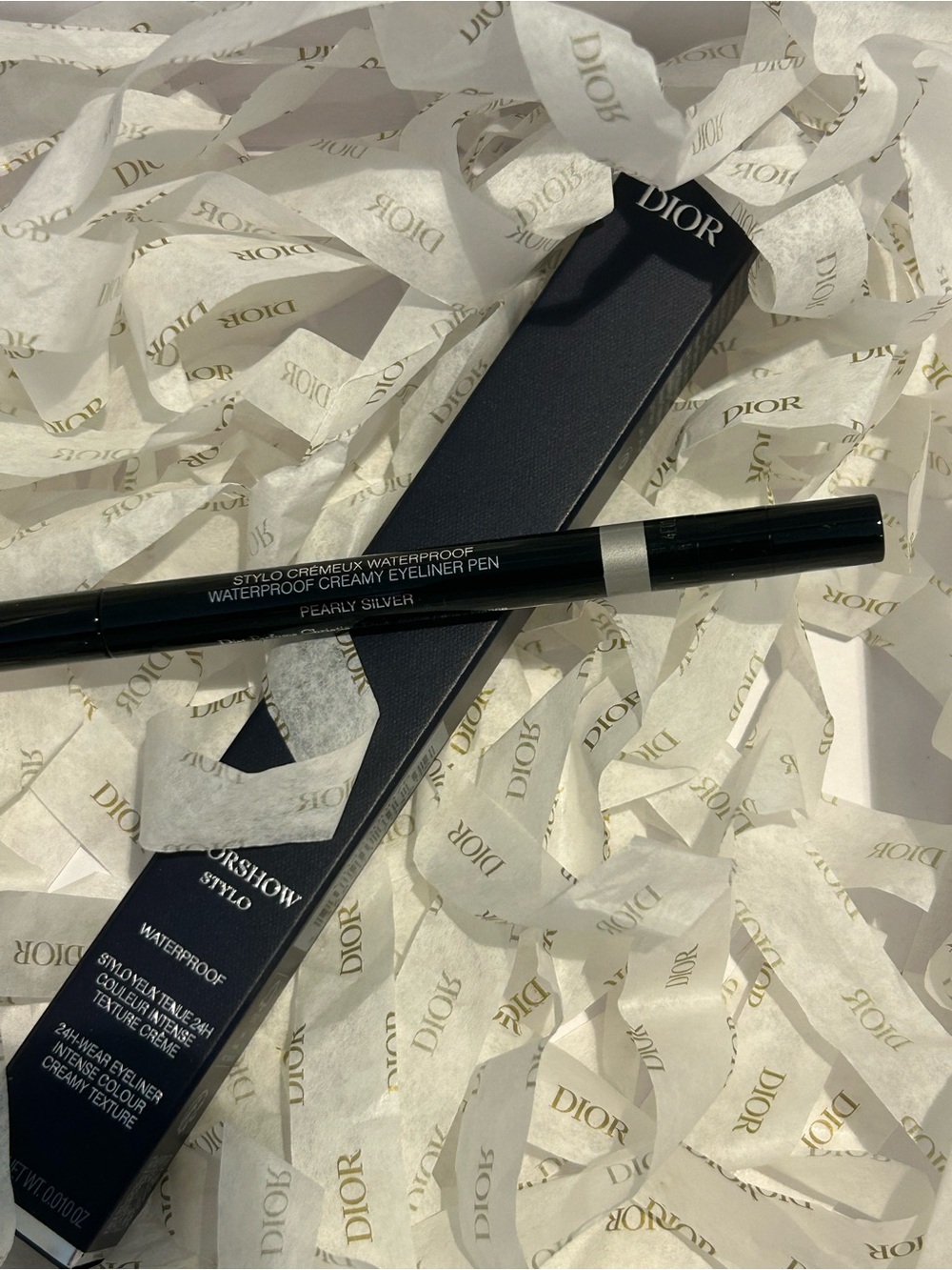 Dior Waterproof Creamy Stylo Eyeliner - Pearly Silver NIB